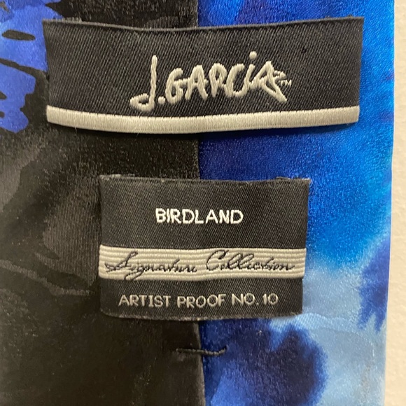 Blue/Silver/Black Jerry Garcia Tie - Birdland Signature Collection - Picture 3 of 5